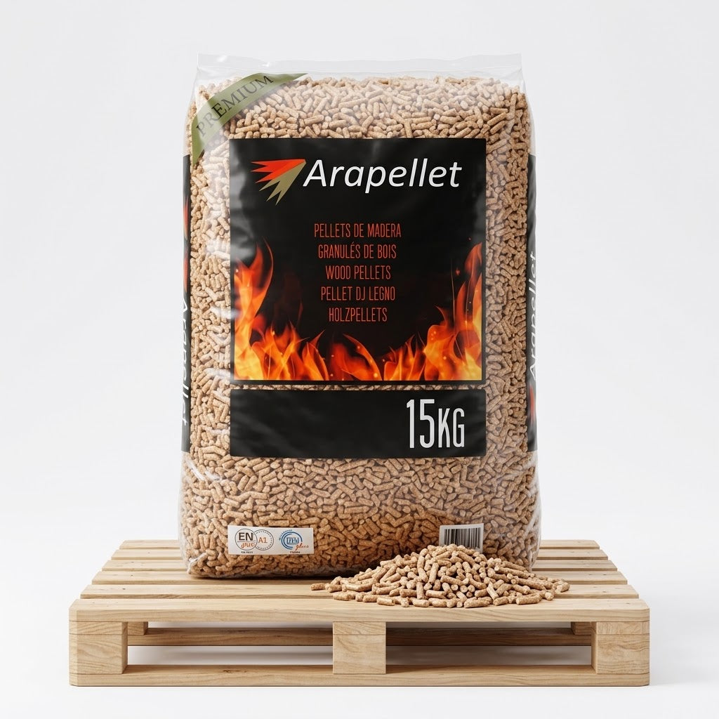 Palet Doble Duo - 132 Sacos (1 980 kg) | Pellets Premium